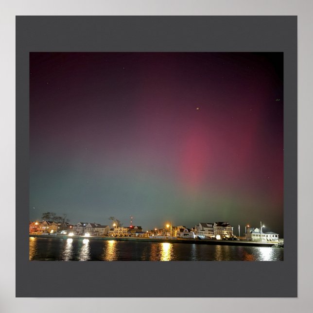 Manasquan Inlet Aurora Borealis Poster (Vorne)