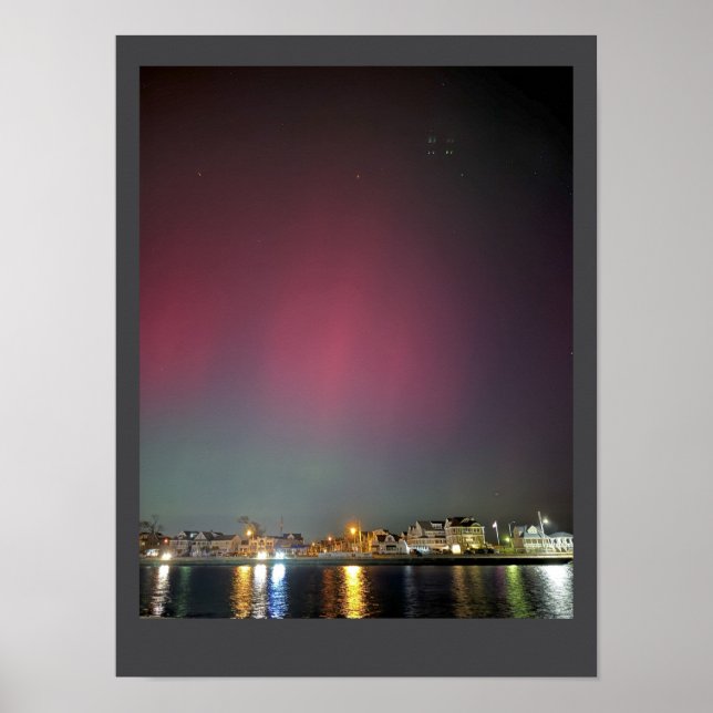 Manasquan Inlet Aurora Borealis Poster (Vorne)