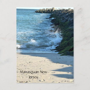 Manasquan New Jersey Jetty Postcard Postkarte