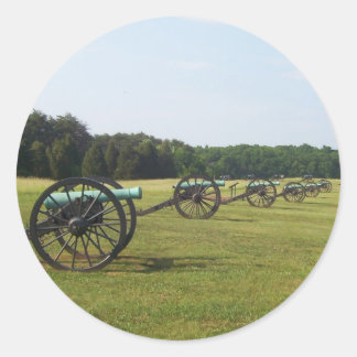 Manassas-Schlachtfeld - Ziviler Krieg Runder Aufkleber