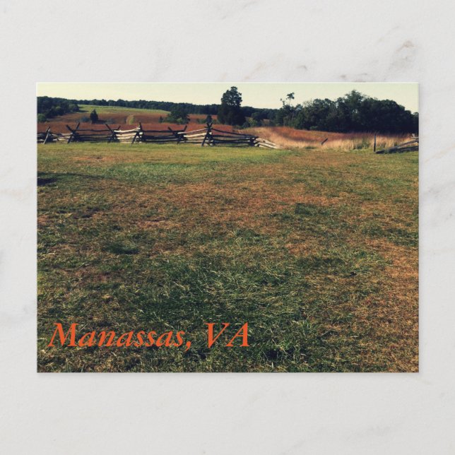 Manassas, VA Postkarte (Vorderseite)