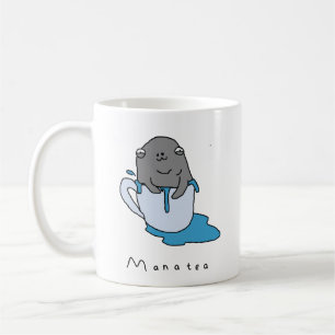 Manatea   lustige Comic-Tee-Tasse Kaffeetasse