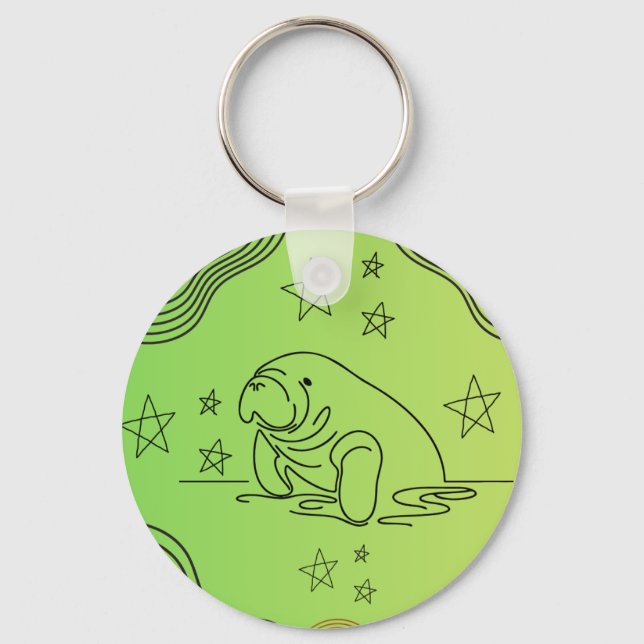 Manatedesign auf Schlüsselanhänger (Vorderseite)