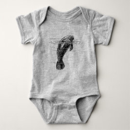 Manatee Baby Bodysuit Strampler