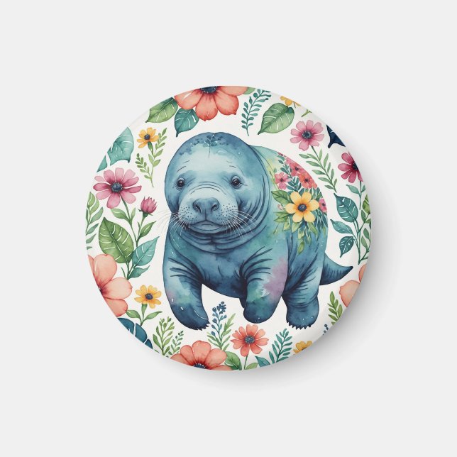Manatee Baby Shirt Magnet (Vorne)