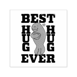 Manatee - Best Hug Ever - Hug - ASL Design Permastempel