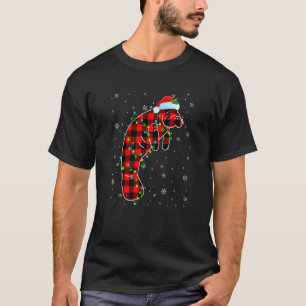 Manatee Christmas Weihnachtsmannmütze Niedlicher T T-Shirt