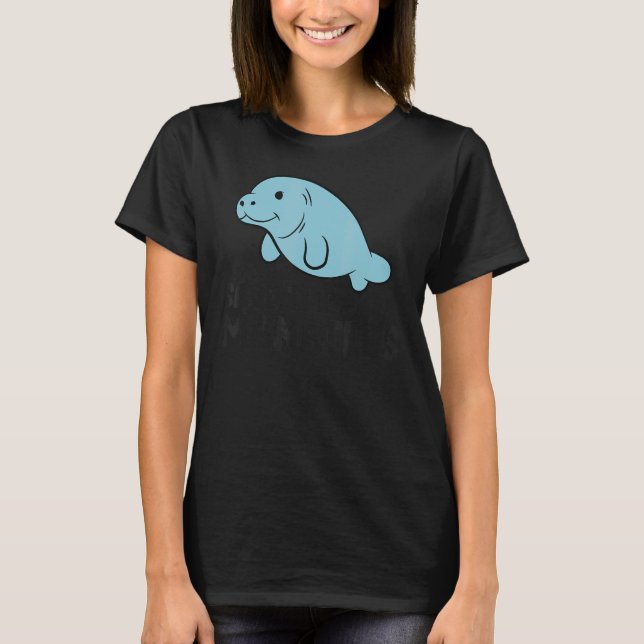 Manatee Floaty Potato Rette die Manatees T-Shirt (Vorderseite)