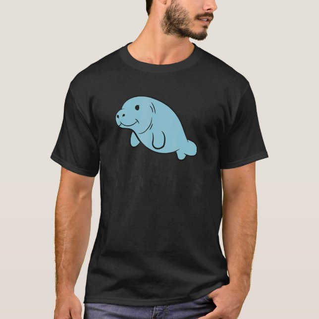 Manatee Floaty Potato Save The Manatees T-Shirt (Vorderseite)
