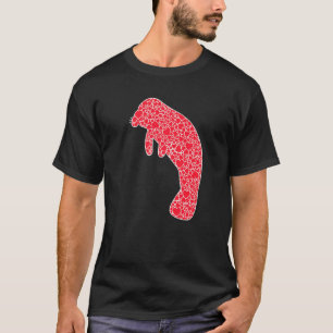Manatee Hearts Valentinstag Dugong Calf Lover Gi T-Shirt