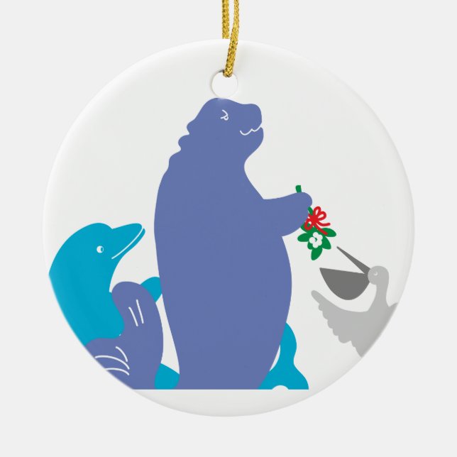 Manatee Holiday Ornament (Vorne)