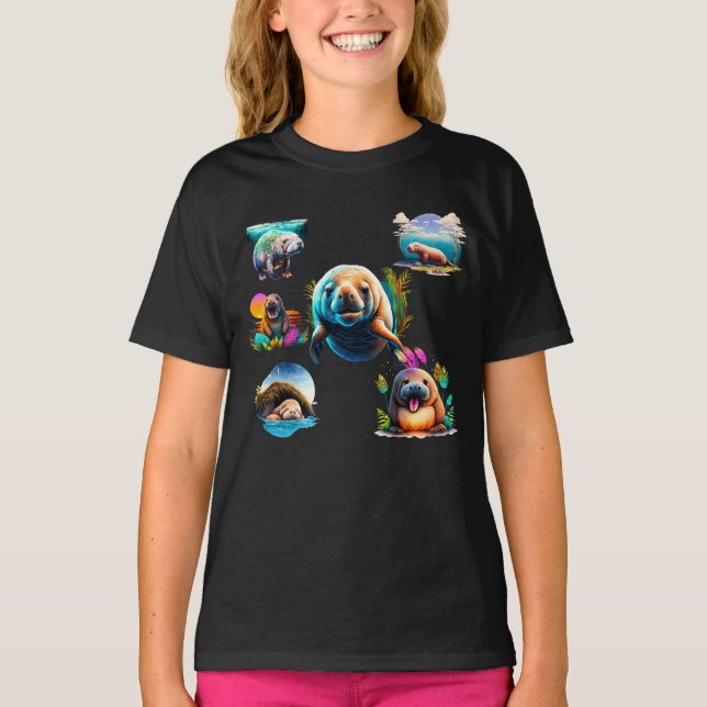 Manatee-Kinder T-Shirt (Vorderseite)