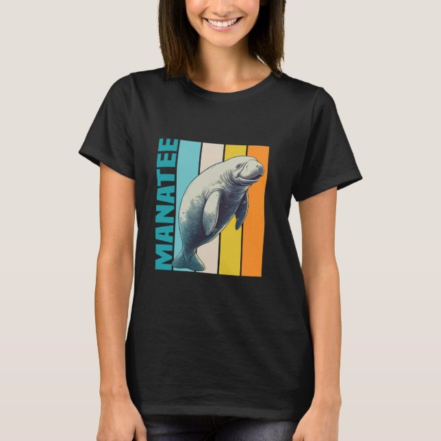Manatee Manatees Florida Seekuh T-Shirt (Vorderseite)