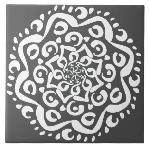 Manatee Mandala Fliese