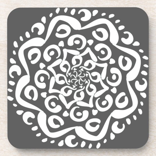 Manatee Mandala Untersetzer (Vorderseite)