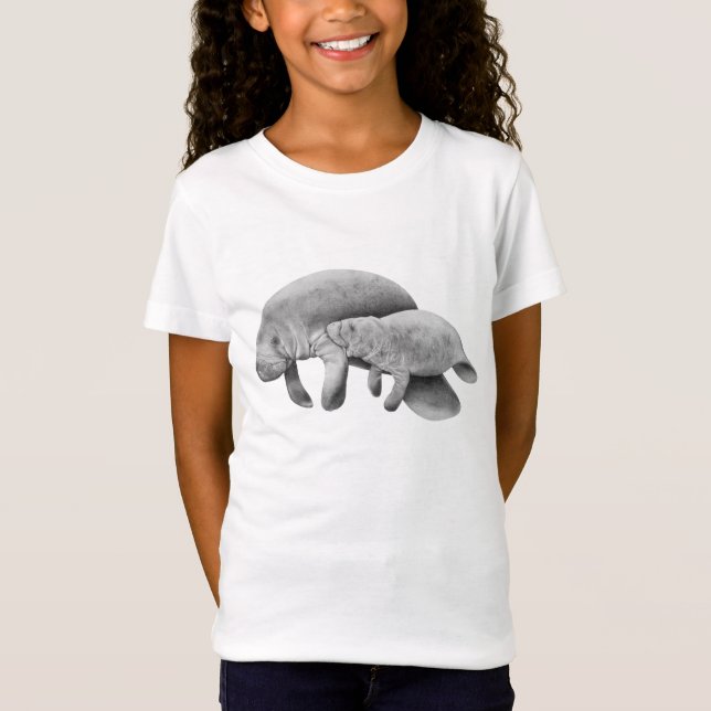 Manatee Mother and Calf T - Shirt (Vorderseite)