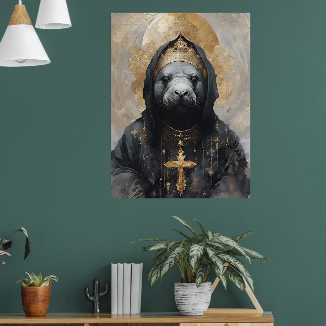 Manatee Nun Poster (Wohnzimmer 1)