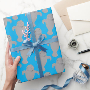 Manatee Pattern Animal Geschenkpapier