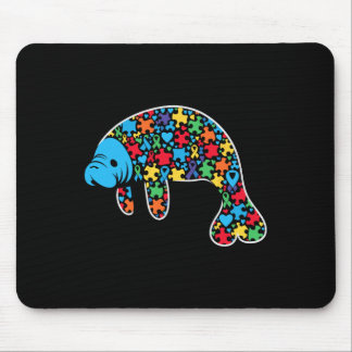 Manatee Puzzle Autismus Bewusstsein Autistische Fr Mousepad