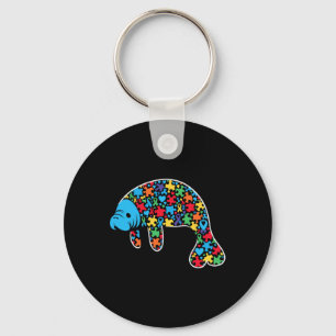 Manatee Puzzle Autismus Bewusstsein Autistische Fr Schlüsselanhänger