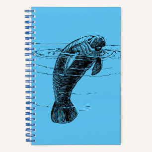 Manatee Spiralnotizbuch Notizbuch
