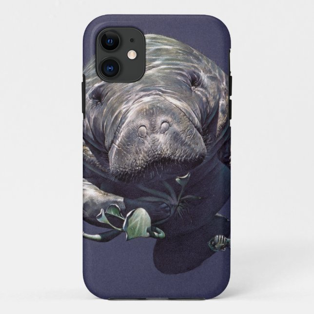 Manatee Underwater World Case-Mate iPhone Hülle (Rückseite)