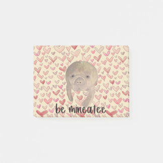 Manatee Valentine Post-it Klebezettel