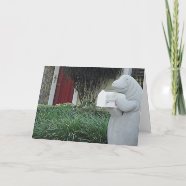 Manatis-Gruß-Karte Karte (Vorderseite)