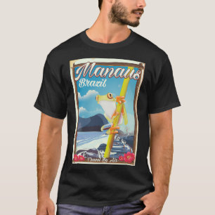 Manaus Brazil Vintage Reiseplakat T-Shirt