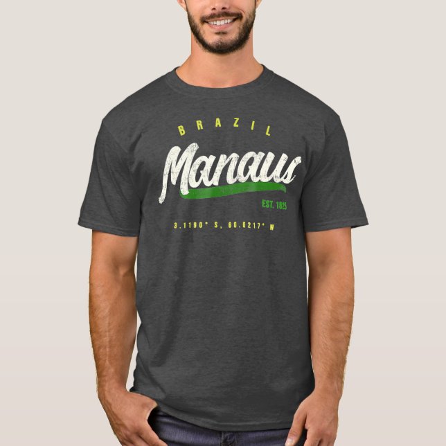 Manaus Vintag Brasilien T-Shirt (Vorderseite)