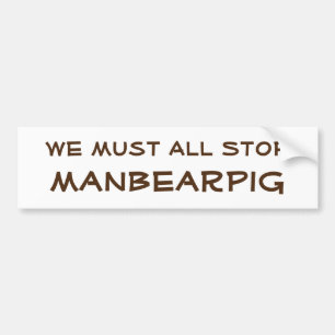 ManBearPig Autoaufkleber