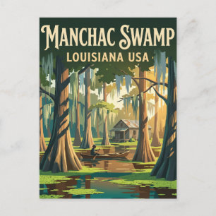 Manchac-Sumpf USA Postkarte