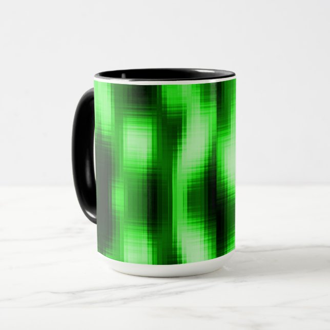 Manchado verde e preto estilo pastilhas de vidro tasse (Vorderseite Links)