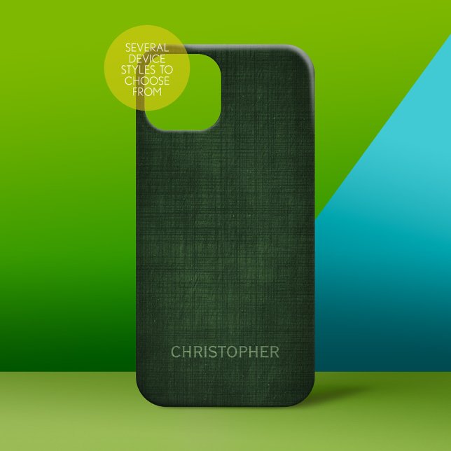 Manche Führungskraft Leinendesign mit Namen Case-Mate iPhone Hülle (Personalized Phone Case)