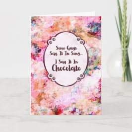 Manche Kerle sagen es im Lied – ich sage es in Sch Karte