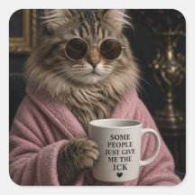 Manche Leute geben mir den Ekel-Funny-Cat-Sticker