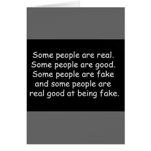 Manche Leute sind gute Fake Beleidigungen Haltung 