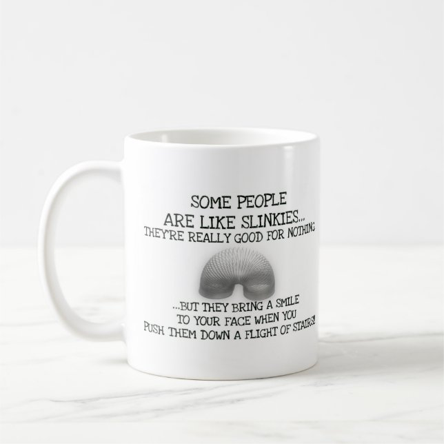 Manche Leute sind wie Slinkes Kaffeetasse (Links)