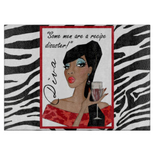 "Manche Männer sind ein Rezept für Desaster!" Schneidebrett