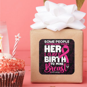 Manche Menschen treffen nie auf ihr Heldenbrust-Be Quadratischer Aufkleber