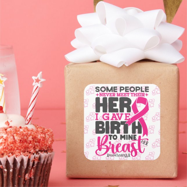 Manche Menschen treffen sich nie Cool zur Unterstü Quadratischer Aufkleber (Party)