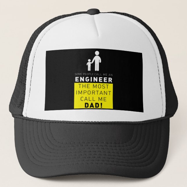 Manche nennen mich einen Ingenieur, den wichtigste Truckerkappe (Vorderseite)