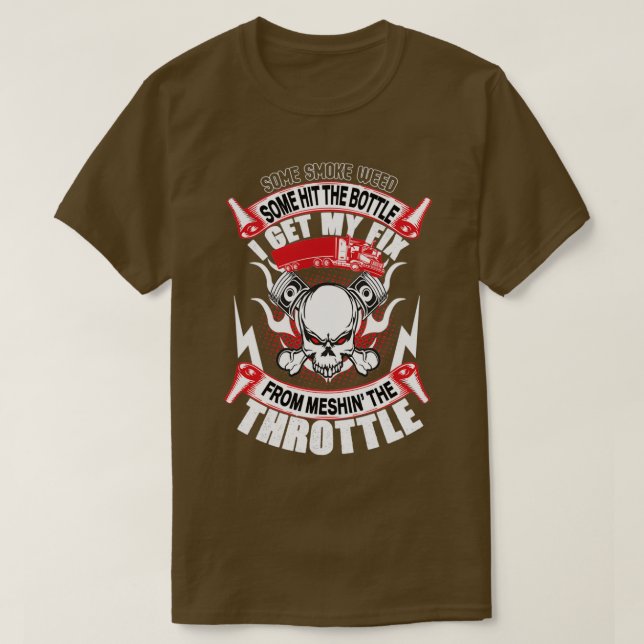 Manche stießen von Meshin aus auf die Flasche T-Shirt (Design vorne)