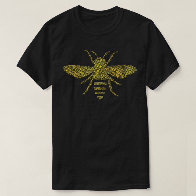 Manchester Bee besteht aus jedem Ort im Greater M T-Shirt (Design vorne)