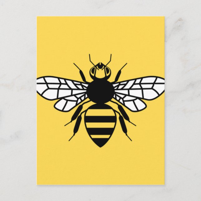 Manchester Bee Postkarte (Vorderseite)