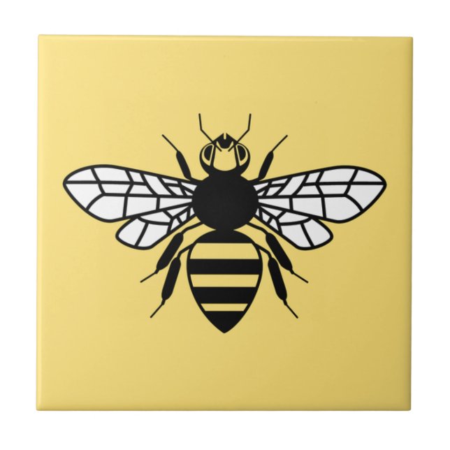 Manchester-Biene Fliese (Vorderseite)