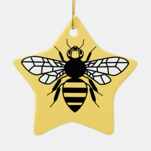 Manchester-Biene Keramik Ornament