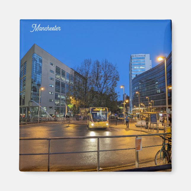 Manchester Blue Hour Magnet (Vorne)
