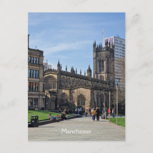 Manchester Cathedral Gardens Postkarte