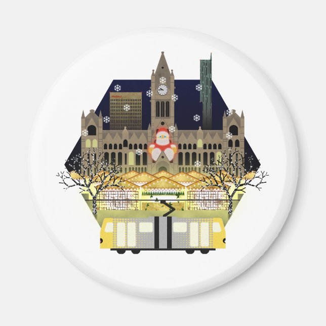 Manchester Christmas Markets Magnet (Vorne)